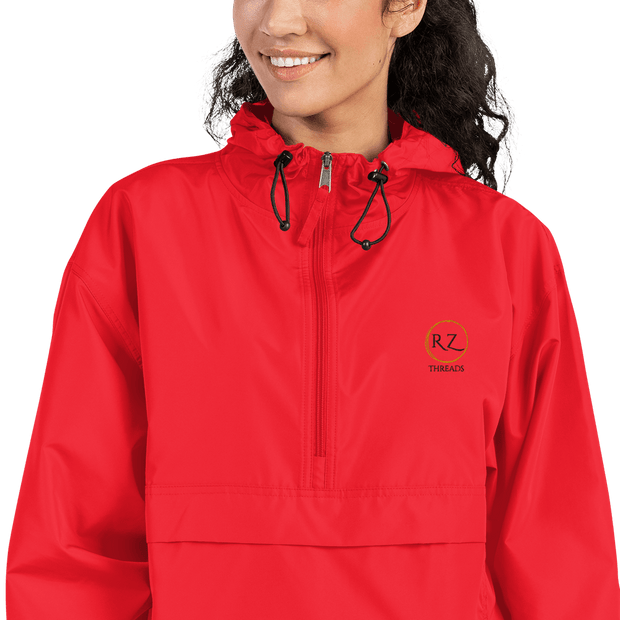 R Z Threads Women's Embroidered Champion Packable Jacket